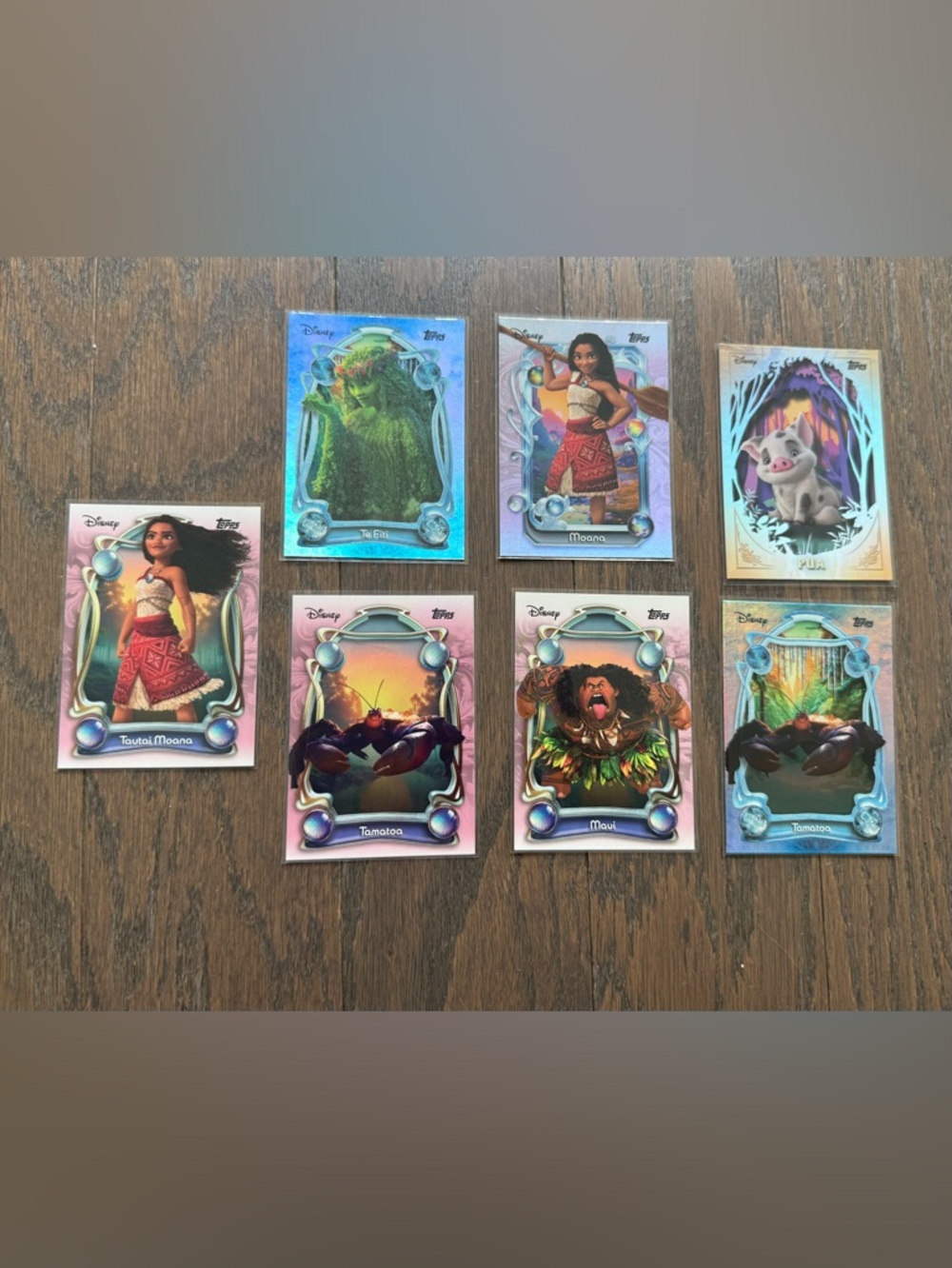 2025 Disney Topps Wonder Cards Moana, Pua , Maui Tamatoa